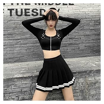 Amazon.com: Vintage Korean Style Patchwork Skirt Harajuku JK